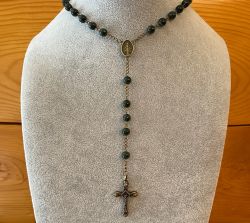 Our Father Antique Cross Rosary Necklace Urn