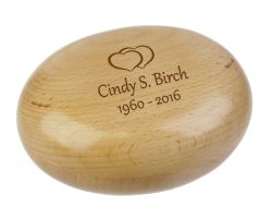 Oval Cherry Heart Keepsake Urn