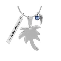 Palm Tree Cremation Jewelry Urn - Love Charms® Options