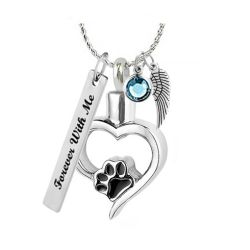 Paw Heart Jewelry Urn - Love Charms™ Option