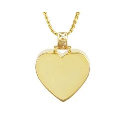 Perfect Swing Heart 10KT or 14KT Gold Cremation Jewelry Urn - ORDER NOW