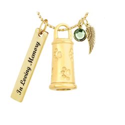 Doggy Gold Hydrant Jewelry Ash Urn - Love Charms® Option