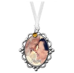 Picture Medallion Urn Name Plates - Birth & Passing Stone Option
