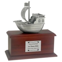 Pirate Ship Child Cremation Urn