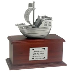 Pirate Ship Small Keepsake Cremation Urn