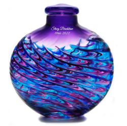 Awesome Purple Galaxy Mosaic Glass Adult or Medium Urn - Personalization Option - Made in USA