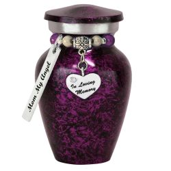 In Loving Memory Purple Mini Urn - Love Charms® Option