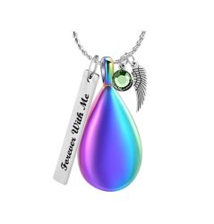 Rainbow Teardrop Urn Love Charms® Option