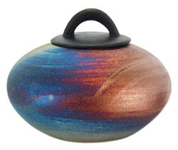 Raku Mountain Youth or Medium Cremation Urn