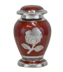 Cashmere Red Rose Keepsake Urn