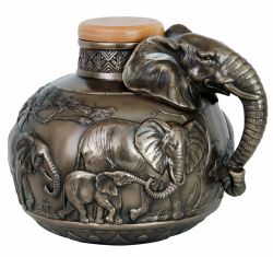 Safari Elephant Sovereign Animal™ Oversized Adult Cremation Urn