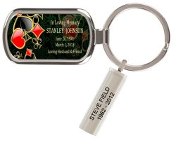 Card Playing Keychain Keepsake