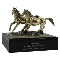 Spirited Horses Art Sovereign Animal™ Adult Cremation Urn 