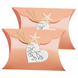Starfish Coral Sea Little Peaceful Pillow® Water Burial Urn - In Loving Memory - Set of 2