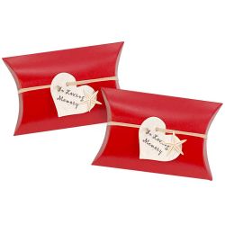 Starfish Love Red Miniature Peaceful Pillow® Urn - In Loving Memory - Set of 2