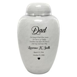 Sudden Passing Dad, Husband, Grandpa & More Cremation Urn - Pro Laser Engraving