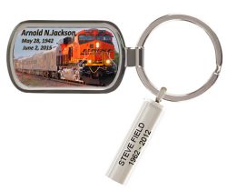 Sunrise Railroad Keychain Urn