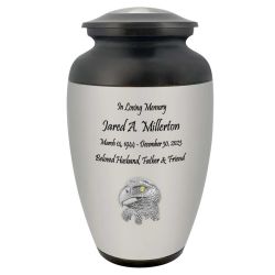 Eagle Head Adult Cremation Urn - Bald Eagle American - Tribute Wreath™ - Pro Diamond Engraving