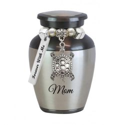 Eternity Black Keepsake Urn - Love Charms Option