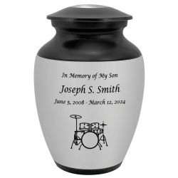 Drum Set Child Urn - Free Engraving - Tribute Wreath Option™
