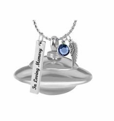 UFO Cremation Pendant Urn - Love Charms® Option