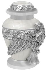 Wings of an Angel White Keepsake Urn - Engraving Option