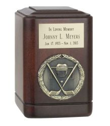 Hockey Sticks Keepsake Urn