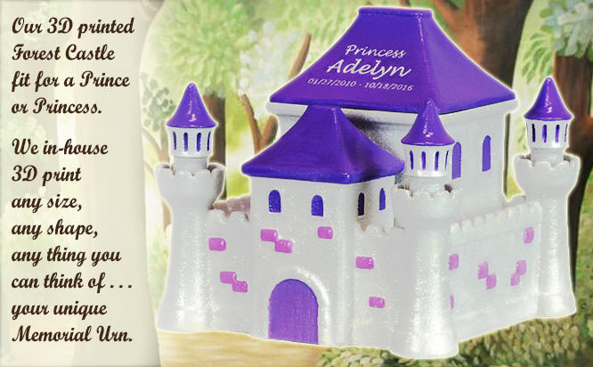 3D Printed Forest Castle Urn