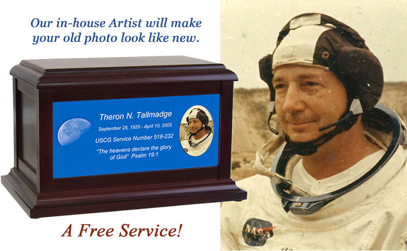 Custom Urn made from a Customer's Image