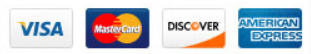Payment methods : Visa, Mastercard, Discover, American Express.