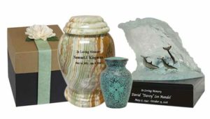 Cremation urns.