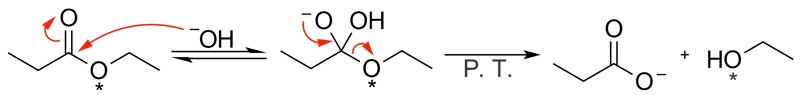 Alkaline Hydrolysis reaction.