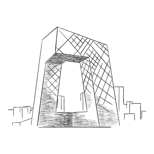 Build a monument - Clipart sketch of an abstract momunment