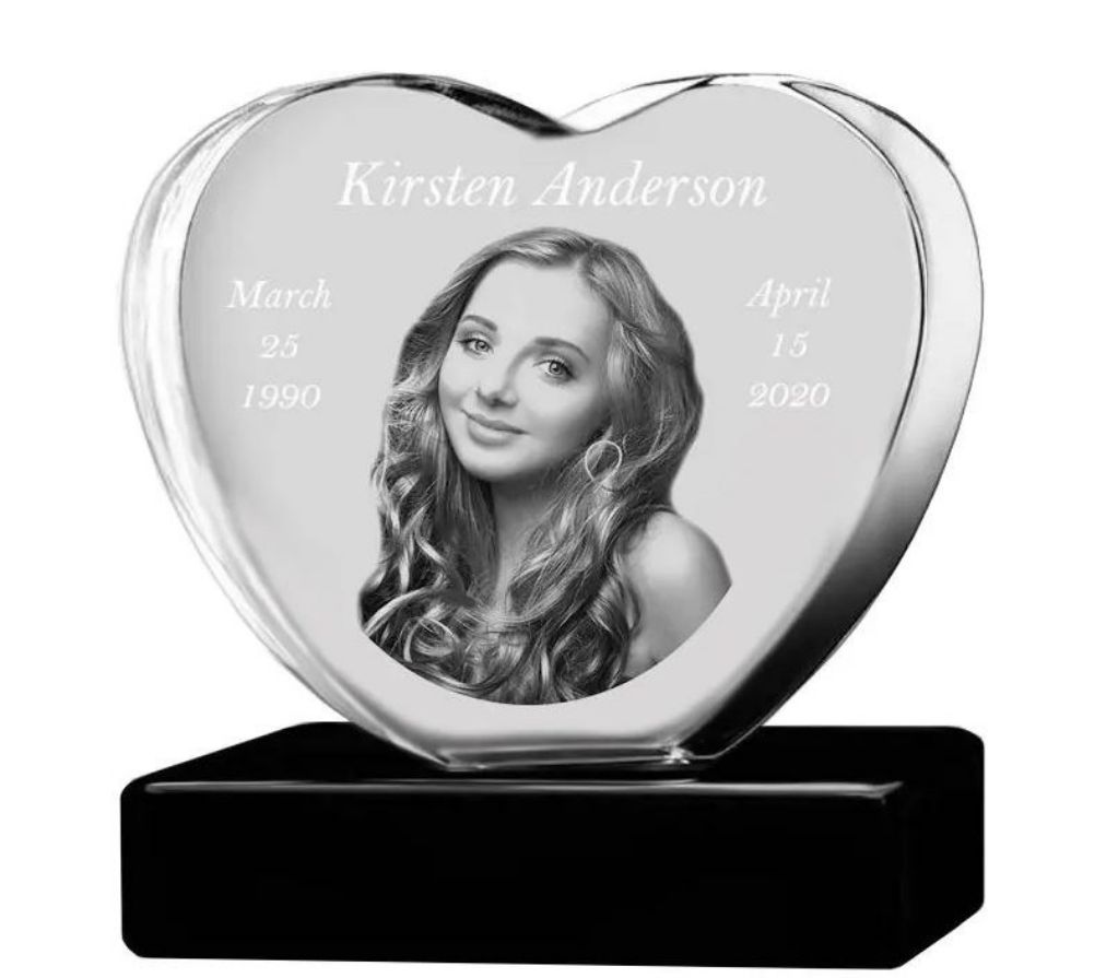 Crystal Memory 3D Heart & Light Box.