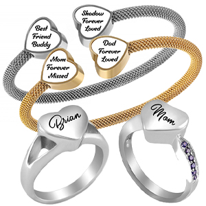 Cremation Jewelry Bracelets & Rings