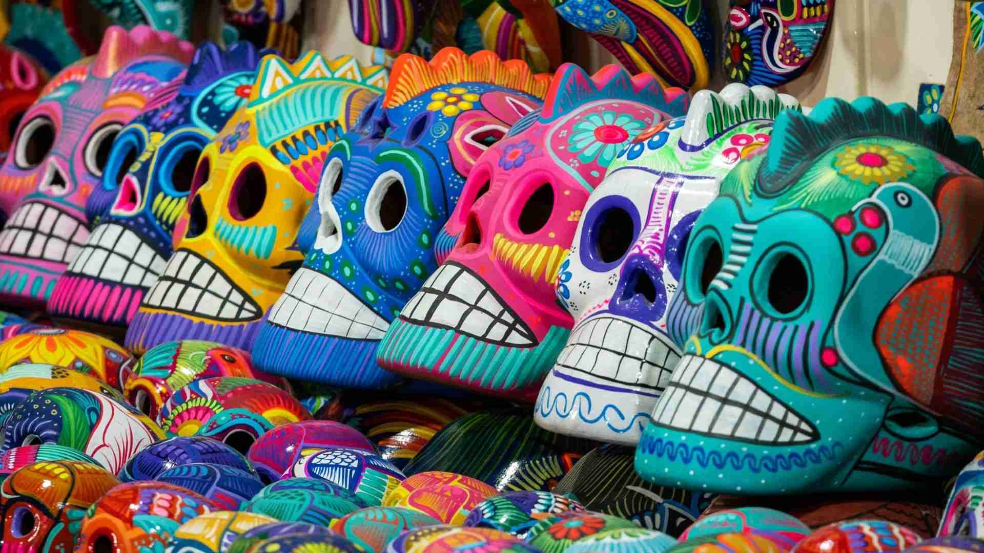 Dia de los Muertos skulls.