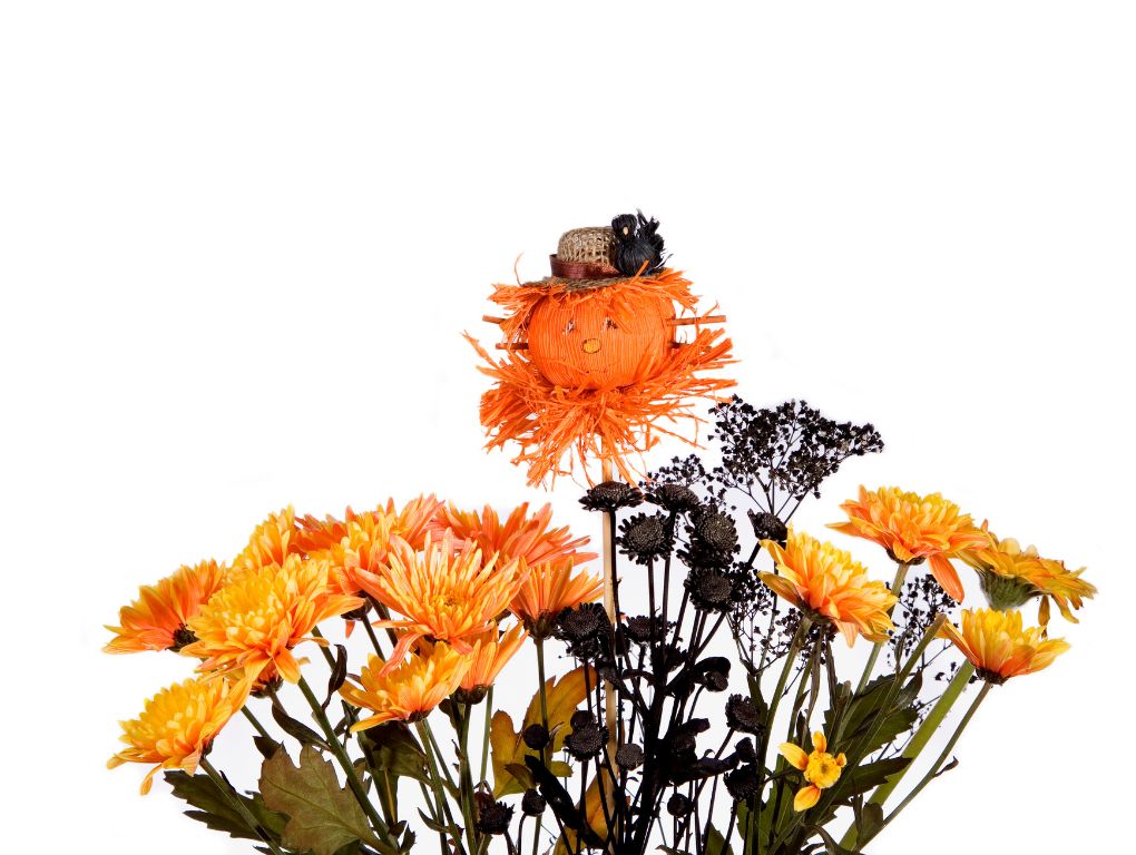 Halloween themed flower boquet.