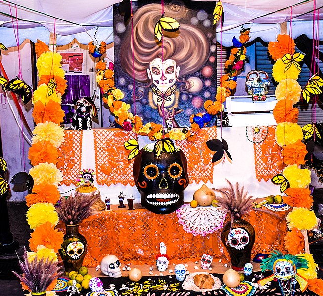 Dia de los Muertos altar.