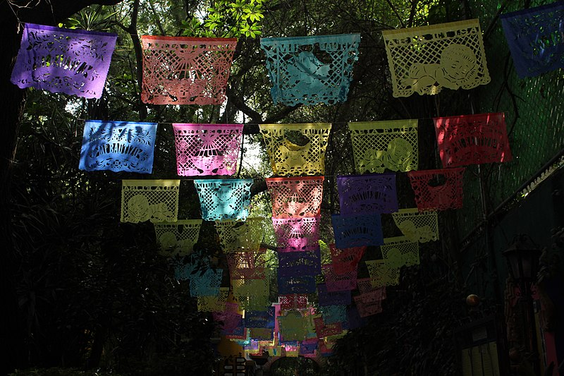 Dia de los Muertos papel picado.