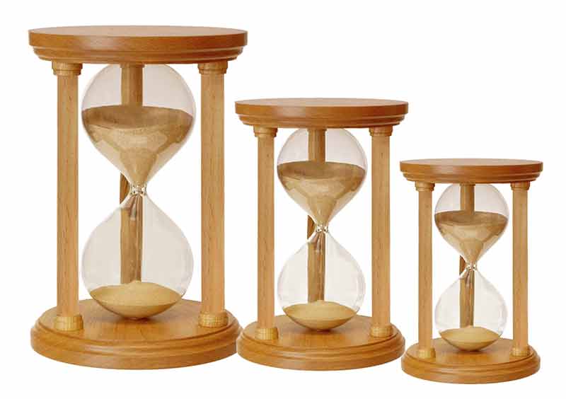 Hour Glass Wood Cremation Urn.