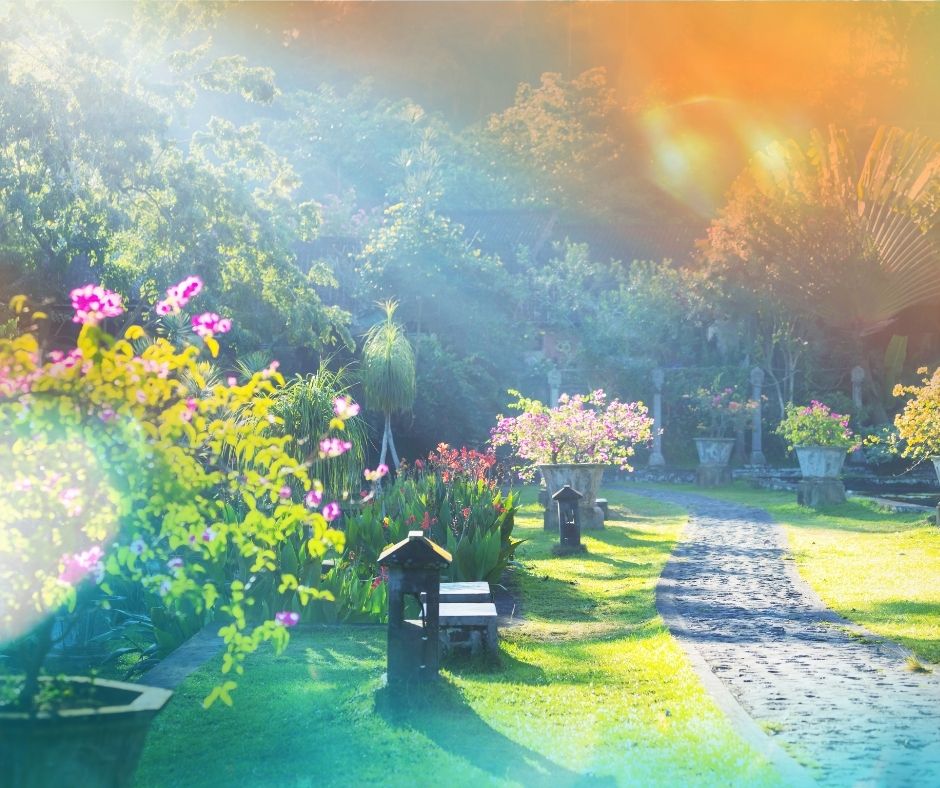 Home memorial scattering garden.