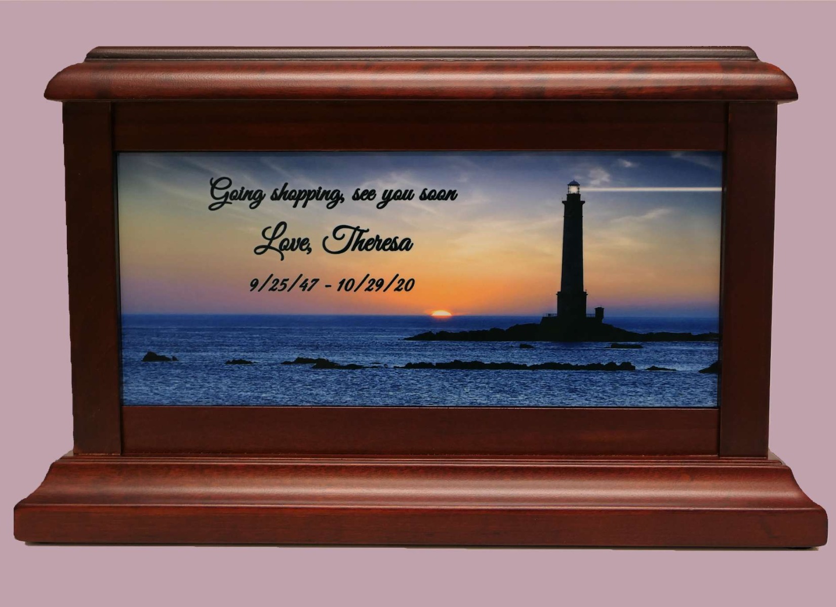 Keep the memory cremation urn