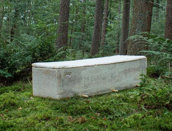 Loop Biotech's mushroom coffin.