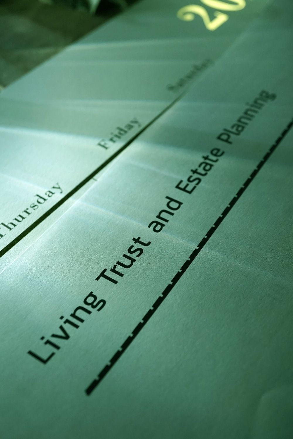 Living trust and estate planning.